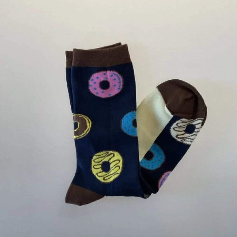 DONUT NOVELTY FUN SOCKS
